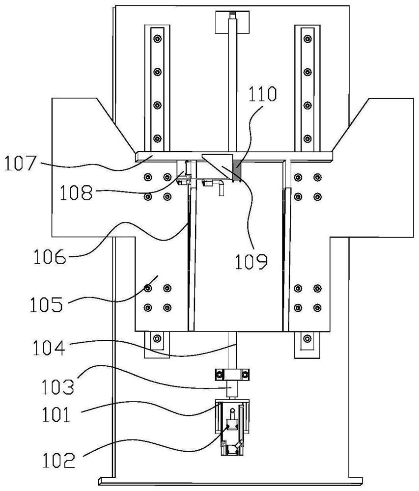 A positioning mechanism for household appliance panel riveting equipment