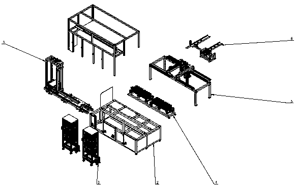 Automatic feeding and discharging robot unit for automatic machining equipment and method