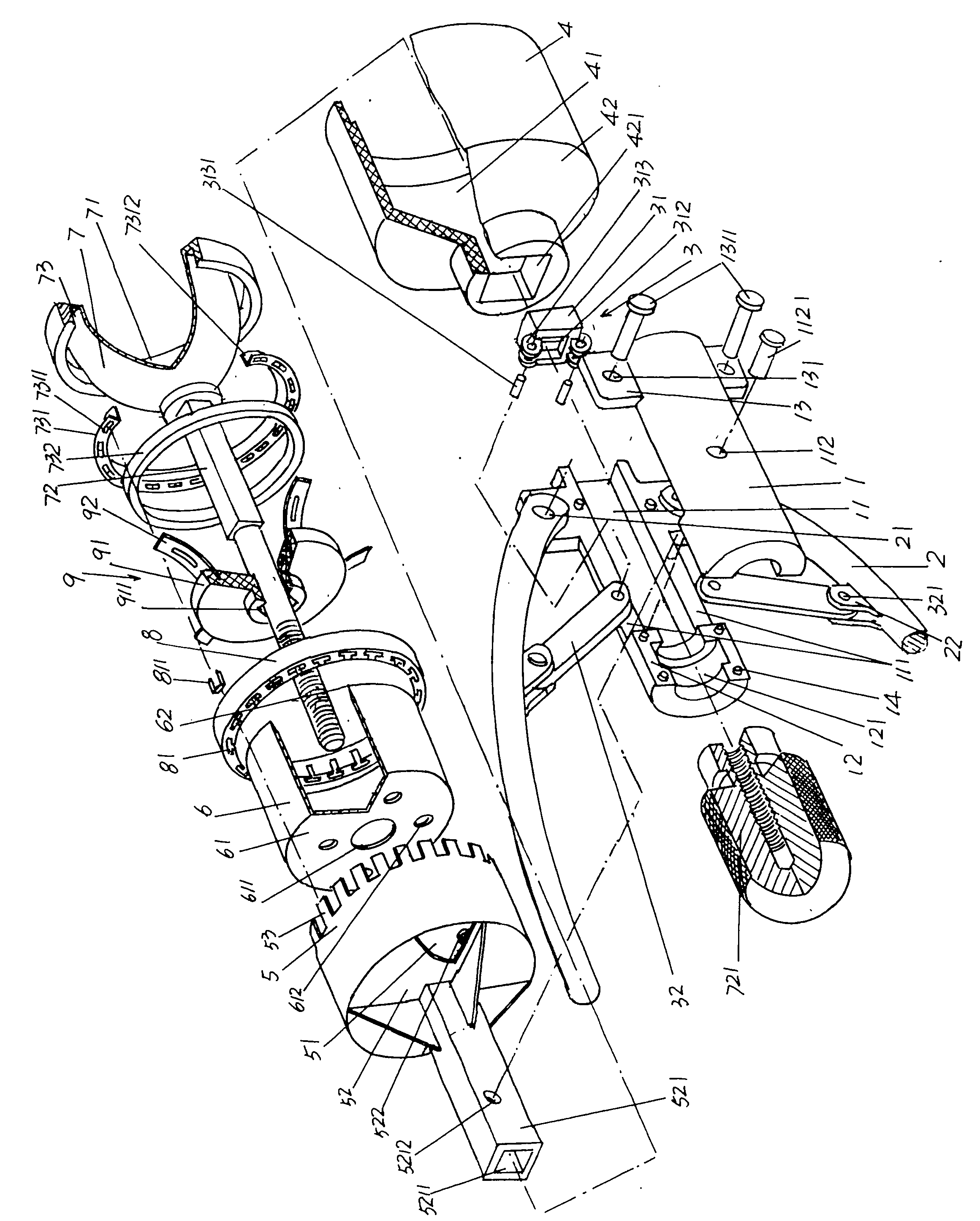 Prepuce cutting stitching instrument