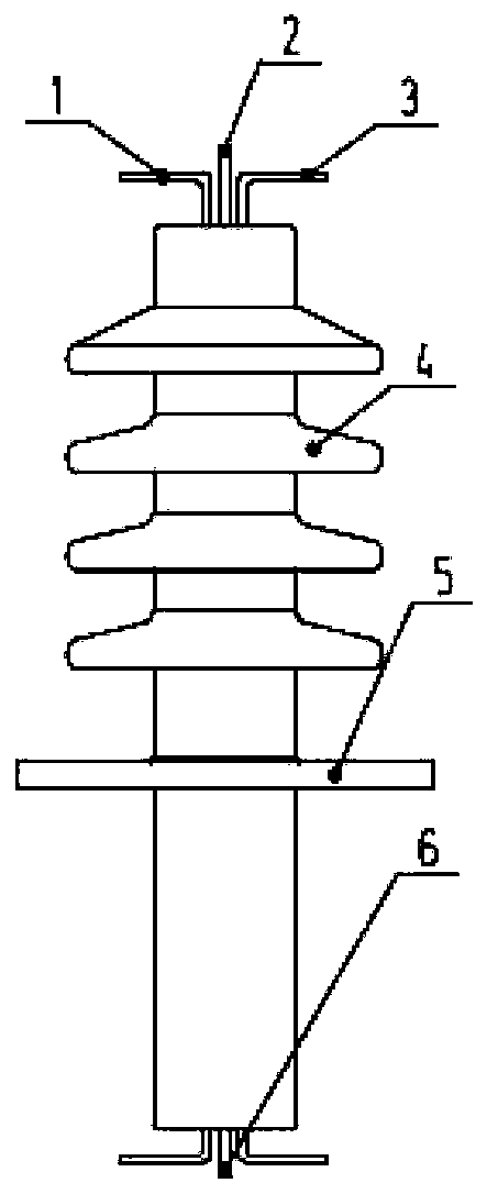 Compact high-voltage wiring terminal and high-frequency transformer