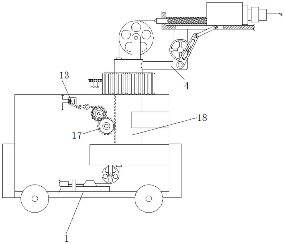 Skirting decoration screw installation device capable of direction rotation