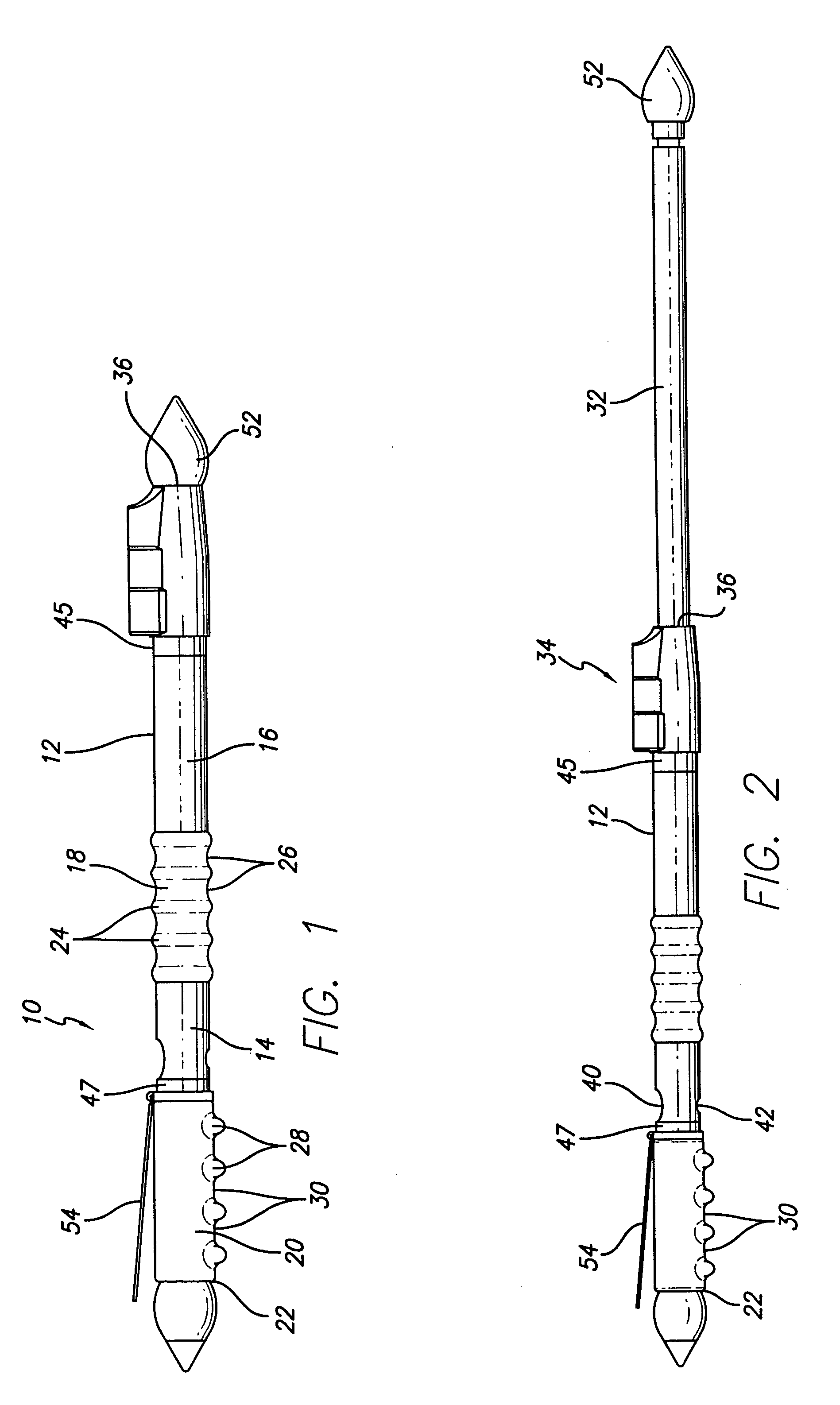 Dual grip walking and defense baton