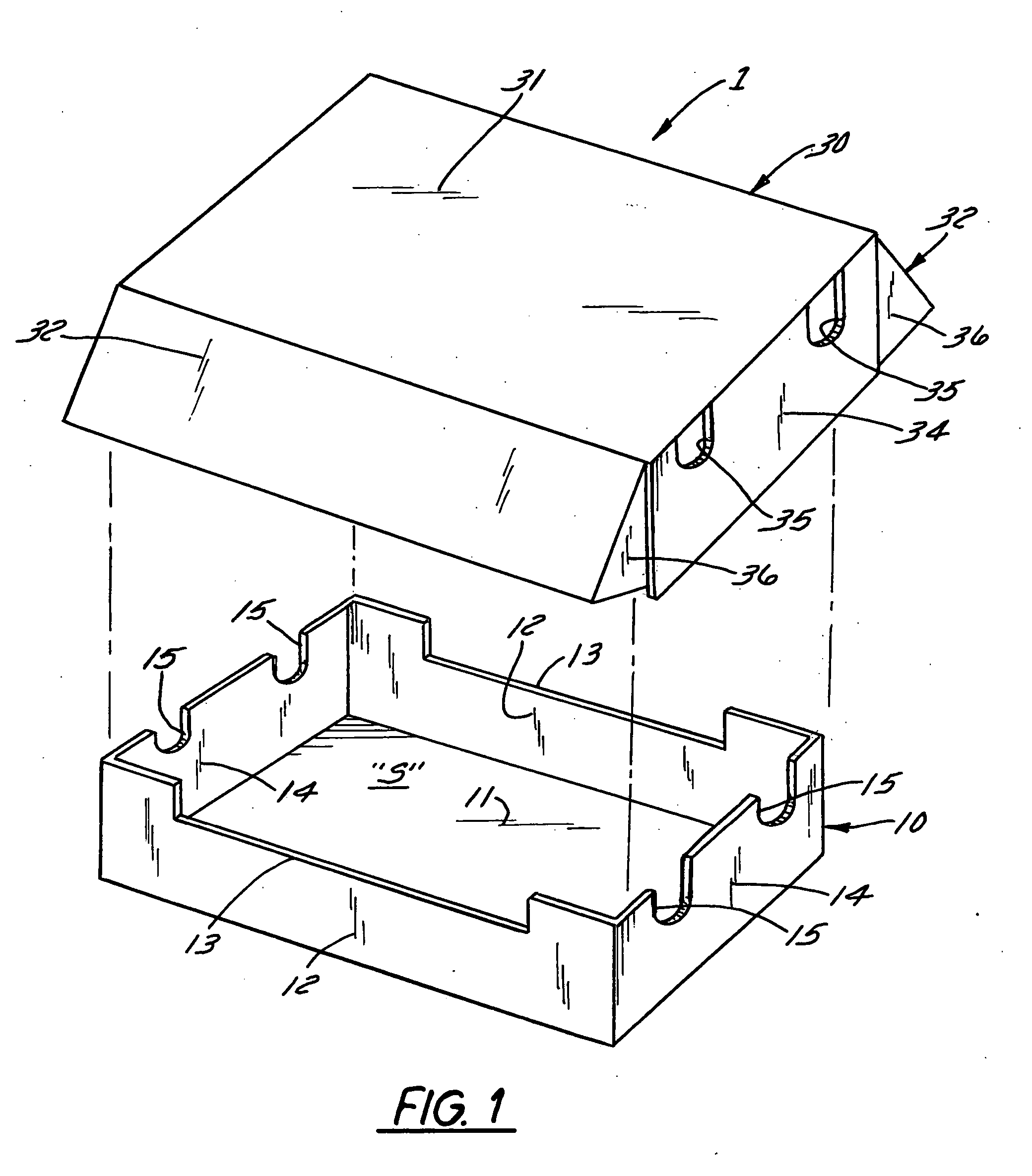 Container with hold-open flaps for ventilation