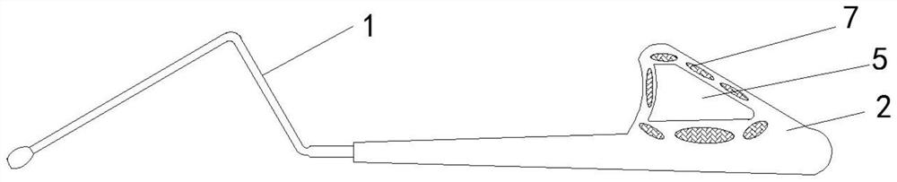 Surgical curette with navigation assisting function