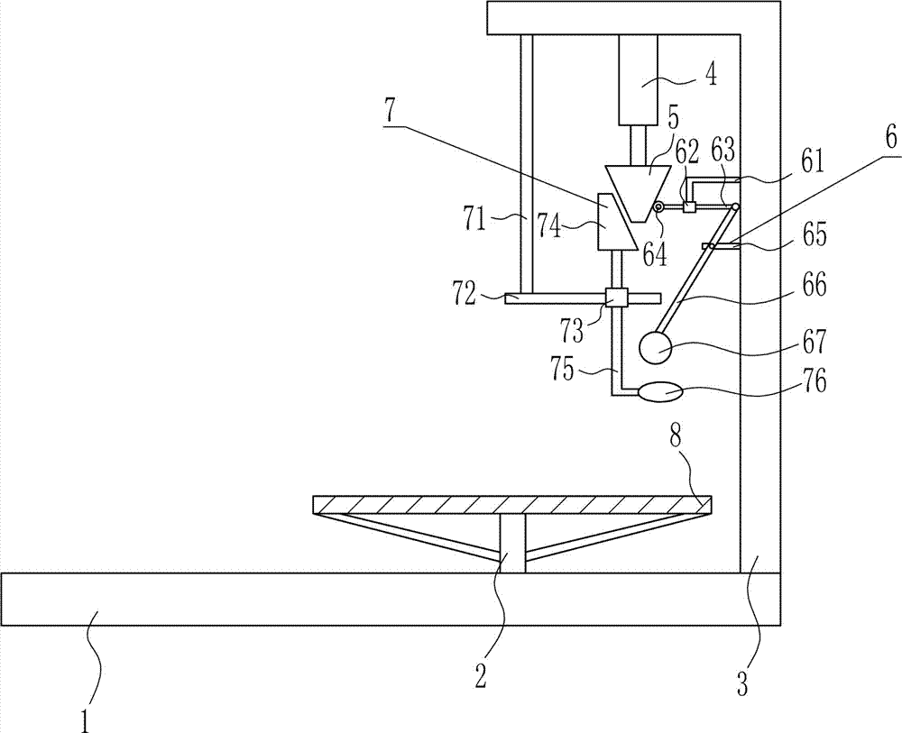 Adjustable examining device for obstetric and gynecologic department