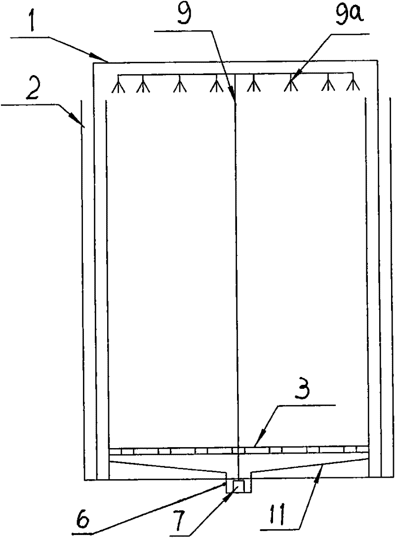 Tobacco stem epidermis anaerobic treatment method and device