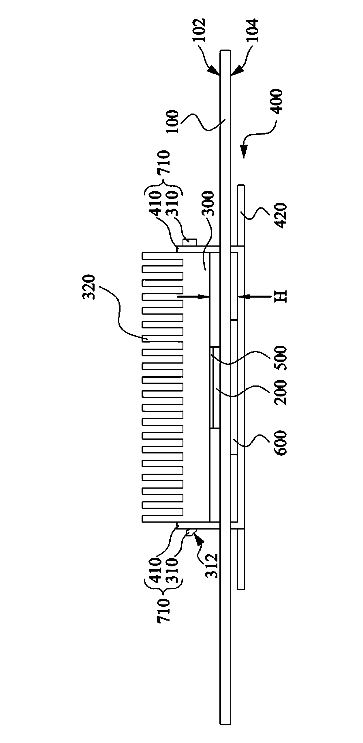 Heat dissipation assembly structure