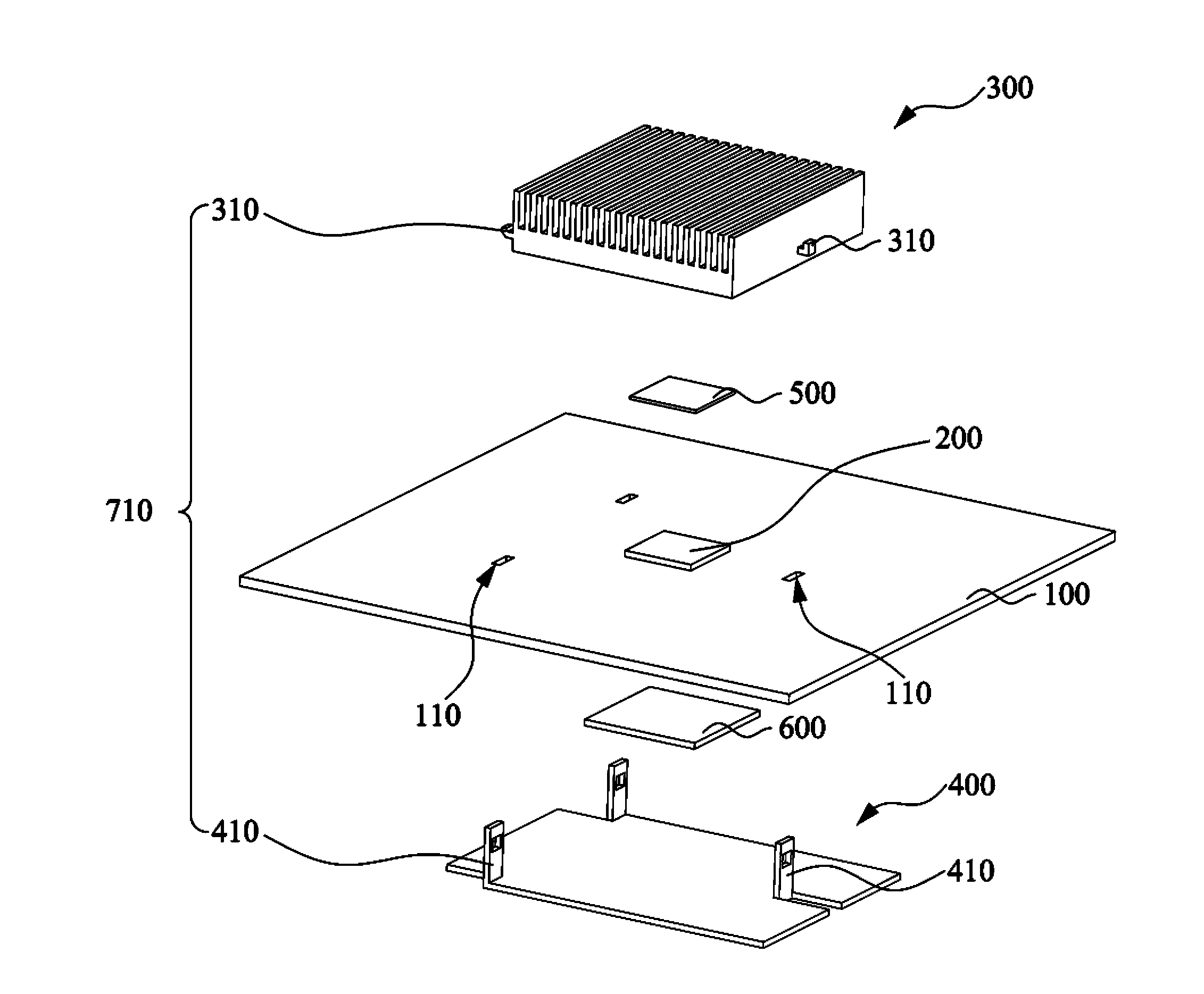 Heat dissipation assembly structure