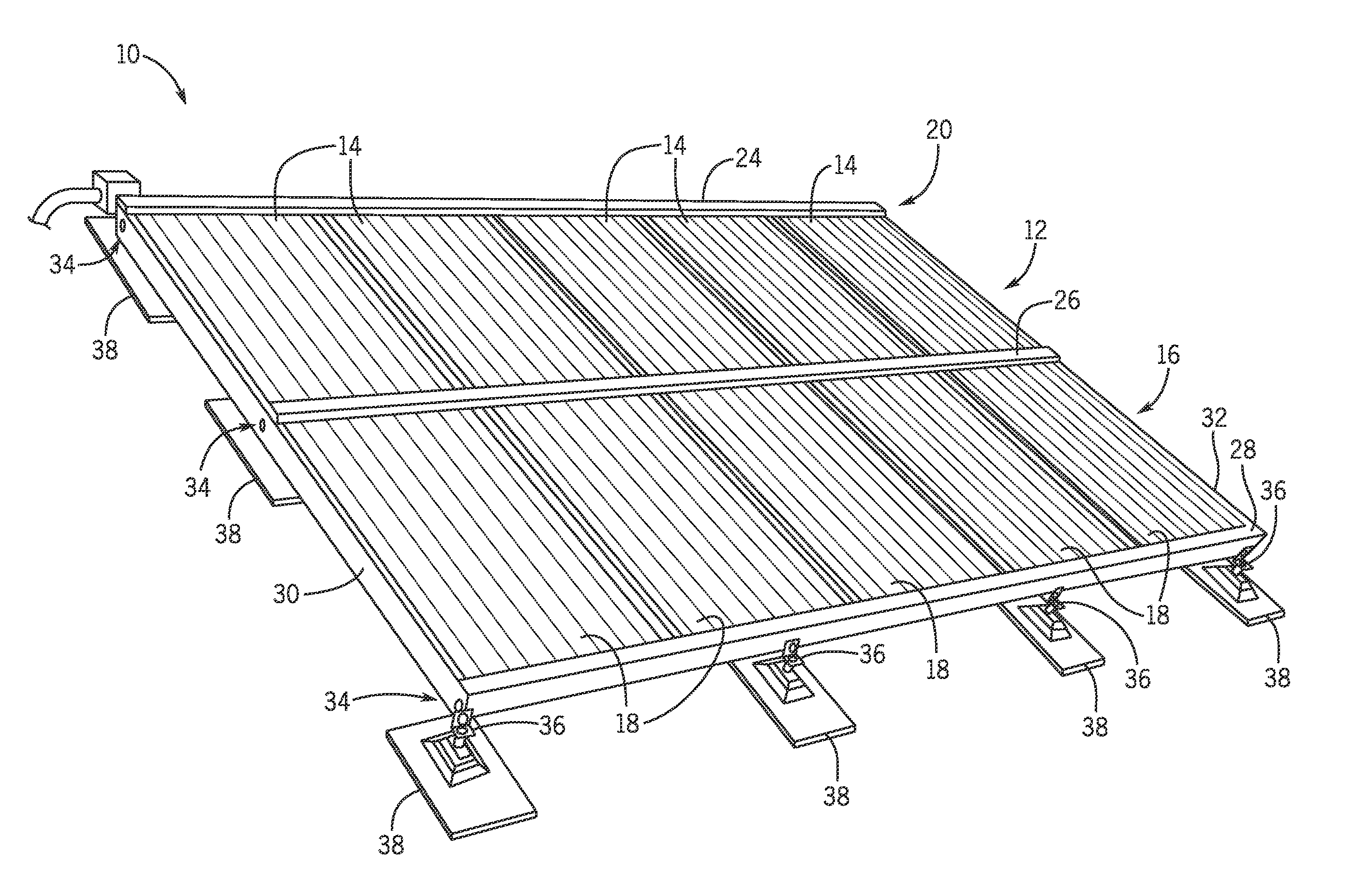 Photovoltaic system with improved DC connections and method of making same