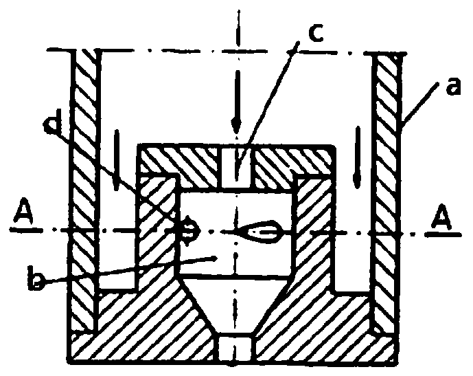 A solid cone pressure atomizing nozzle