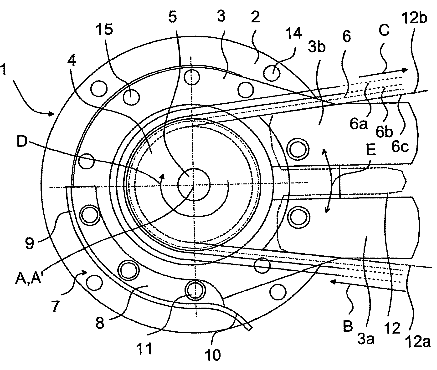 Sawing device and its safety system for precaution of a breaking saw chain