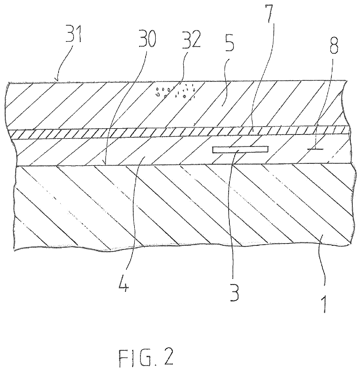 Formwork element with signal module for transmitting separating agent content of a separating agent reservoir layer