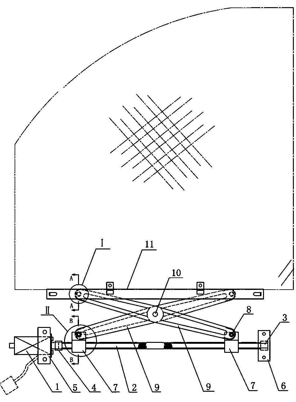 Method and device for lifting door/window glass of car