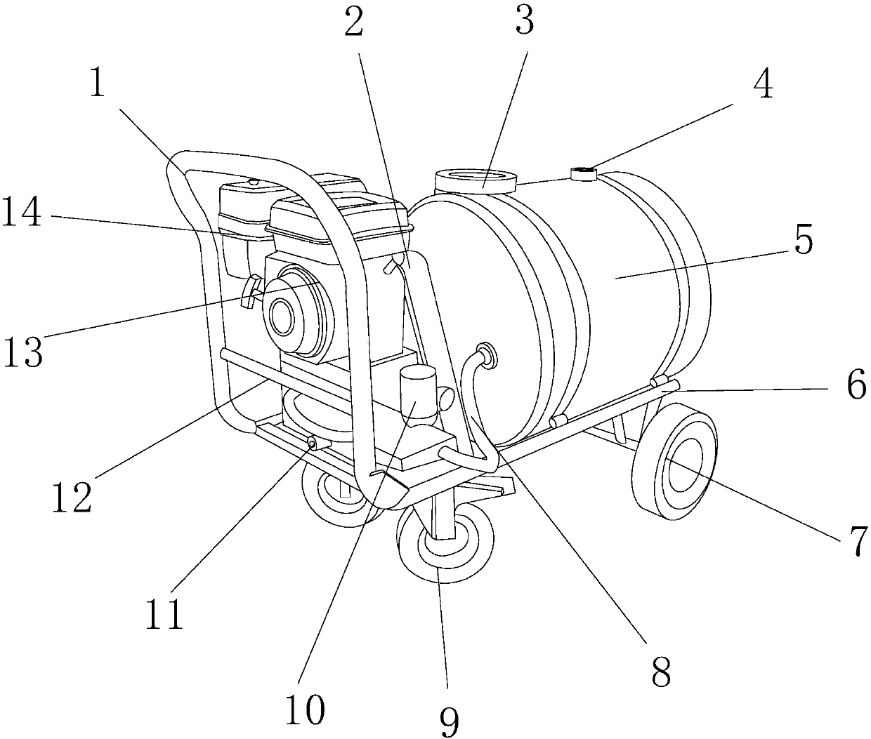 Agricultural rapid pesticide dispensing device