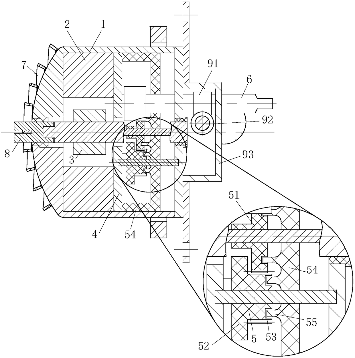 Anti-corrosion maintenance method for stepping motor