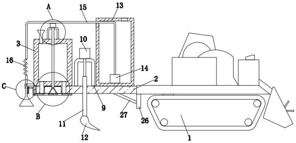 Agricultural efficient soil turning device