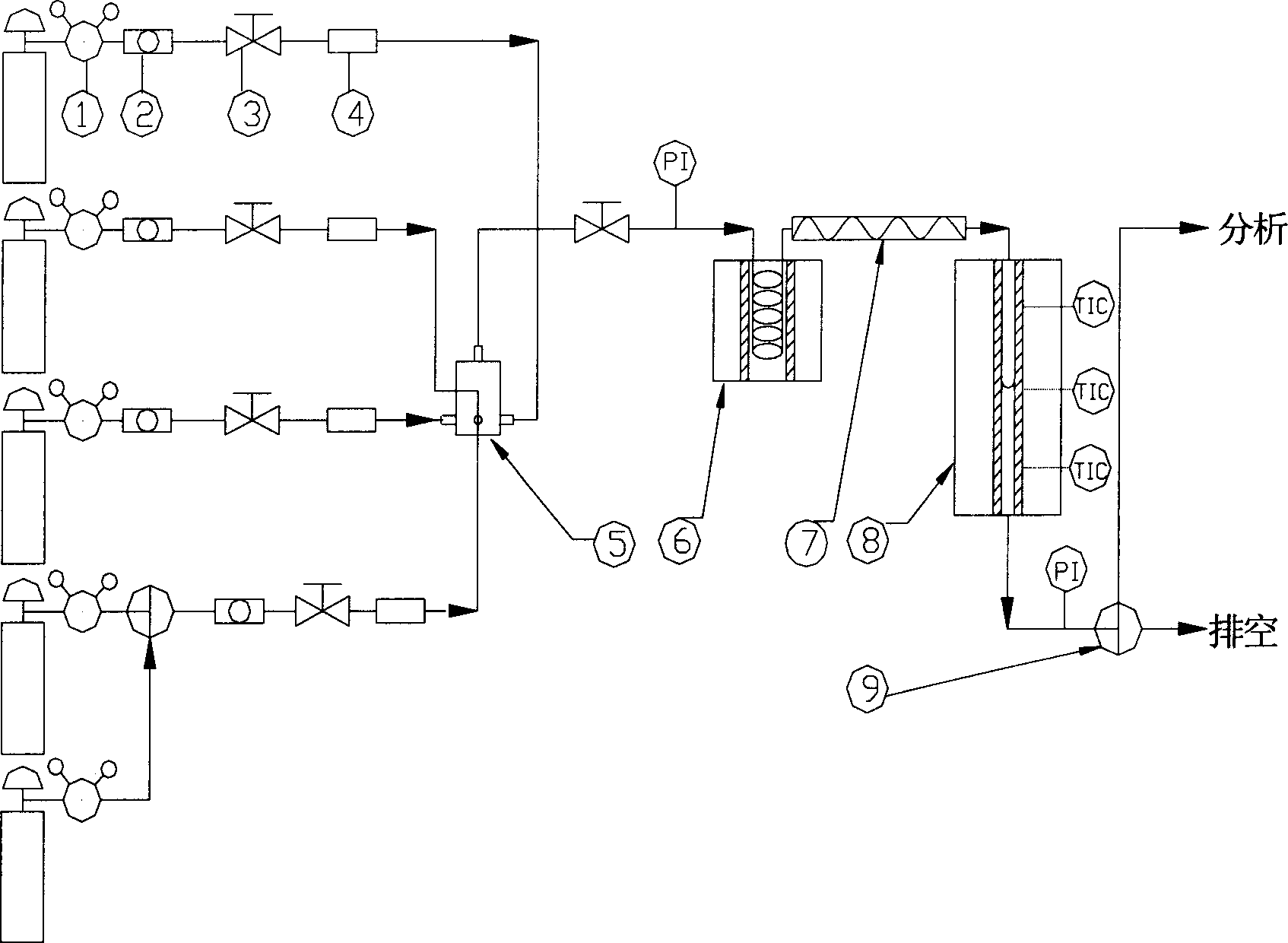 Double-pipe reactor