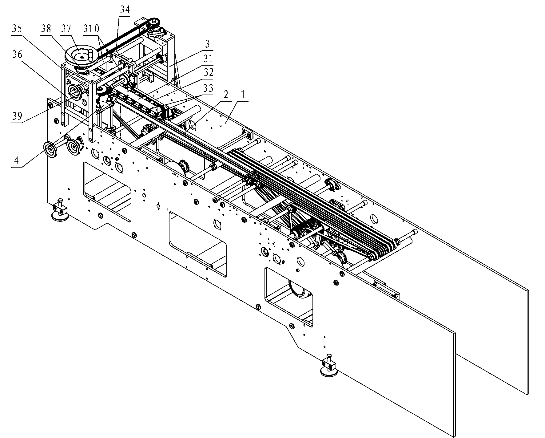 Pressure feed and fish belly cutting device