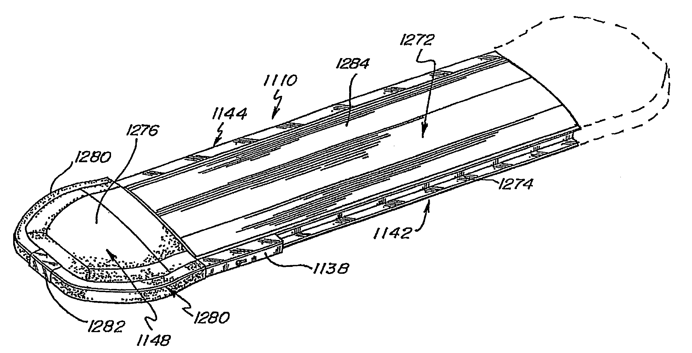 End cap warning signal assembly