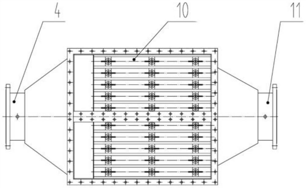 Gas dehydration and dust removal device