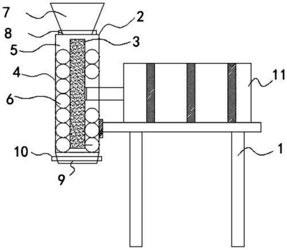 Grinding machine, application thereof and method for breaking dormancy of flemingia philippinensis seeds