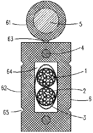 Overhead optical cable for splicing