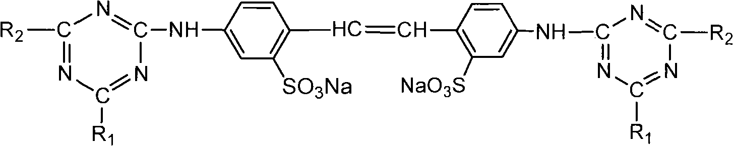 High-dispersivity fluorescent whitening agent and preparation method thereof