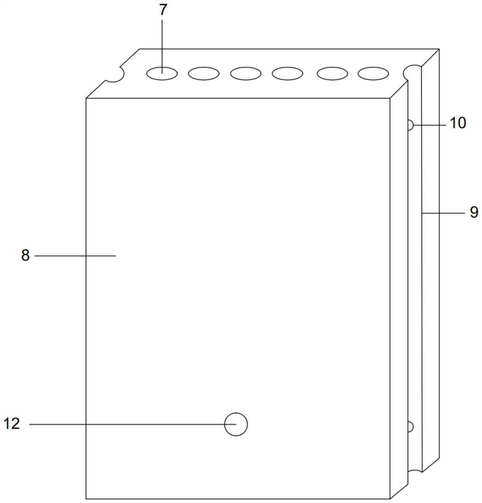 A hollow partition wall panel and its vertical connection method