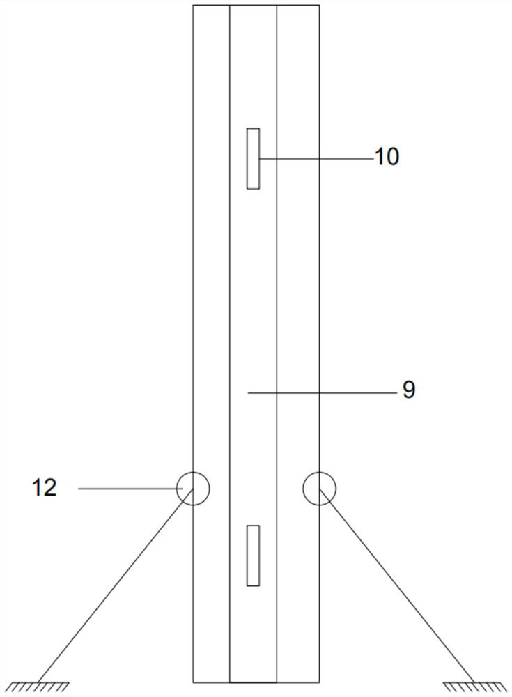 A hollow partition wall panel and its vertical connection method