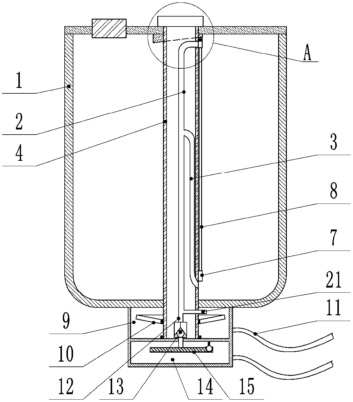 Processing system of compound oil