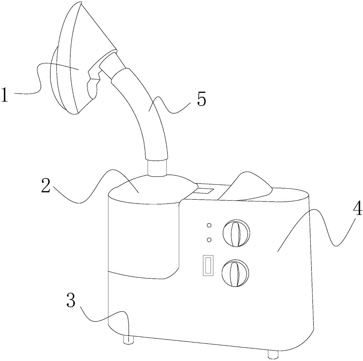 Novel oxygen atomization apparatus for respiratory medicine