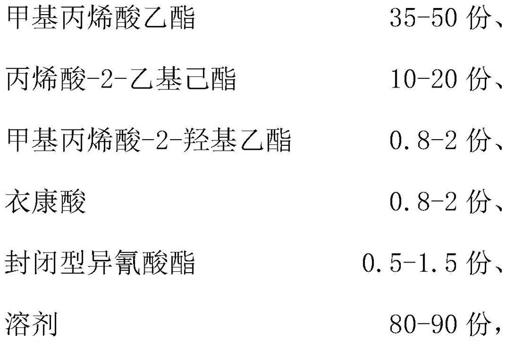 Adhesive, protection film comprising same, and coating tool