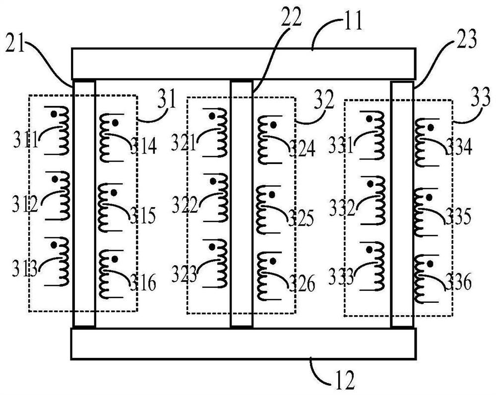 Multi-phase transformer and rectifier system