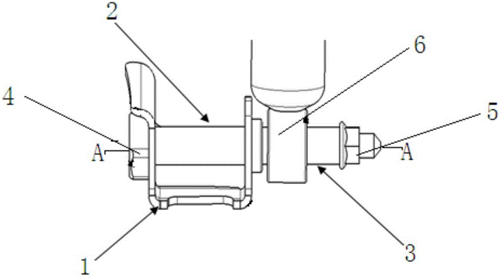 Vibration absorber fixing structure and method