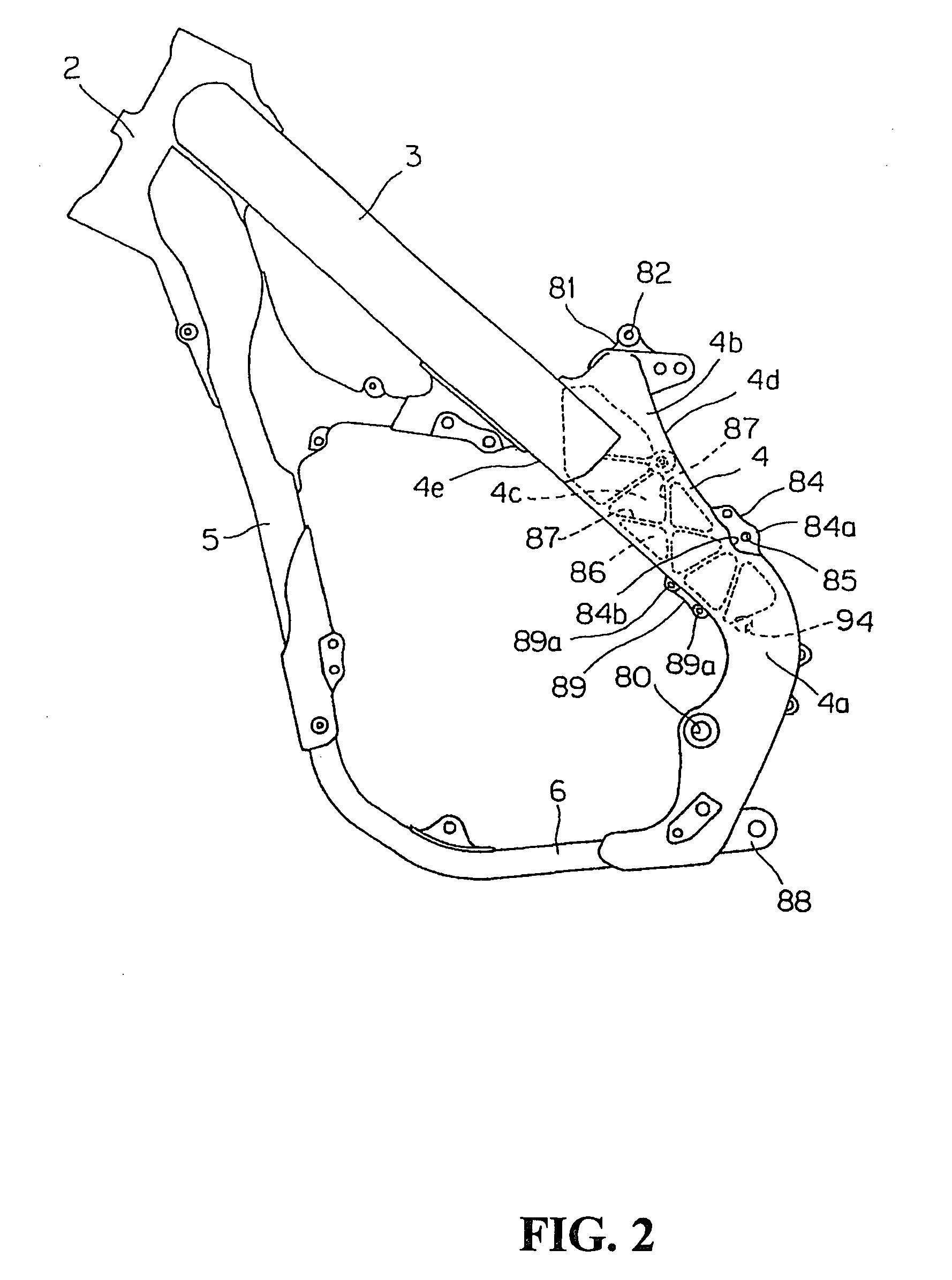 Electrical component attachment structure for two-wheeled vehicle