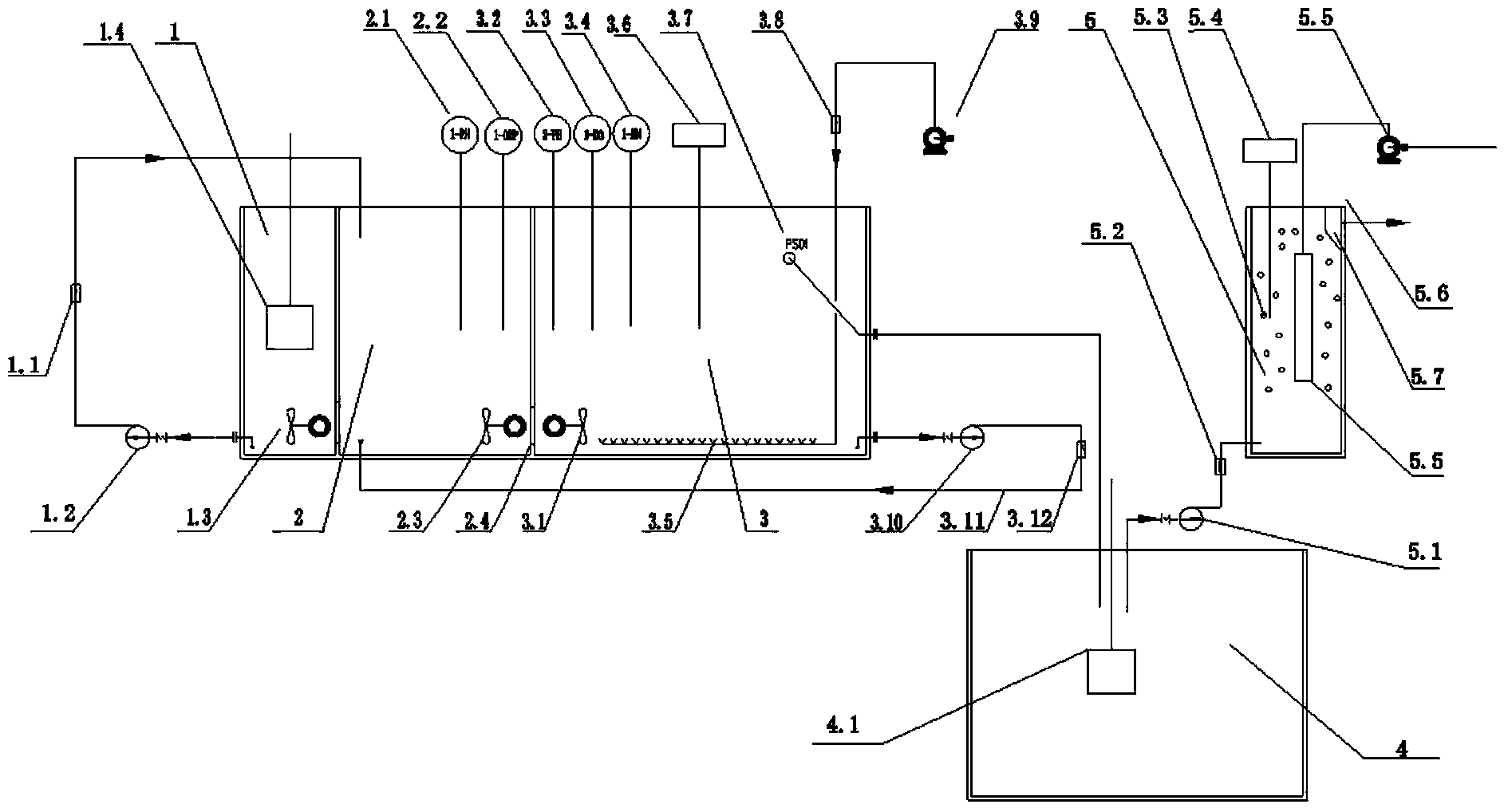 Wastewater treatment device and wastewater treatment method for realizing deep wastewater denitrification based on sequencing batch type A/O (Anoxic/Oxic) linkage system