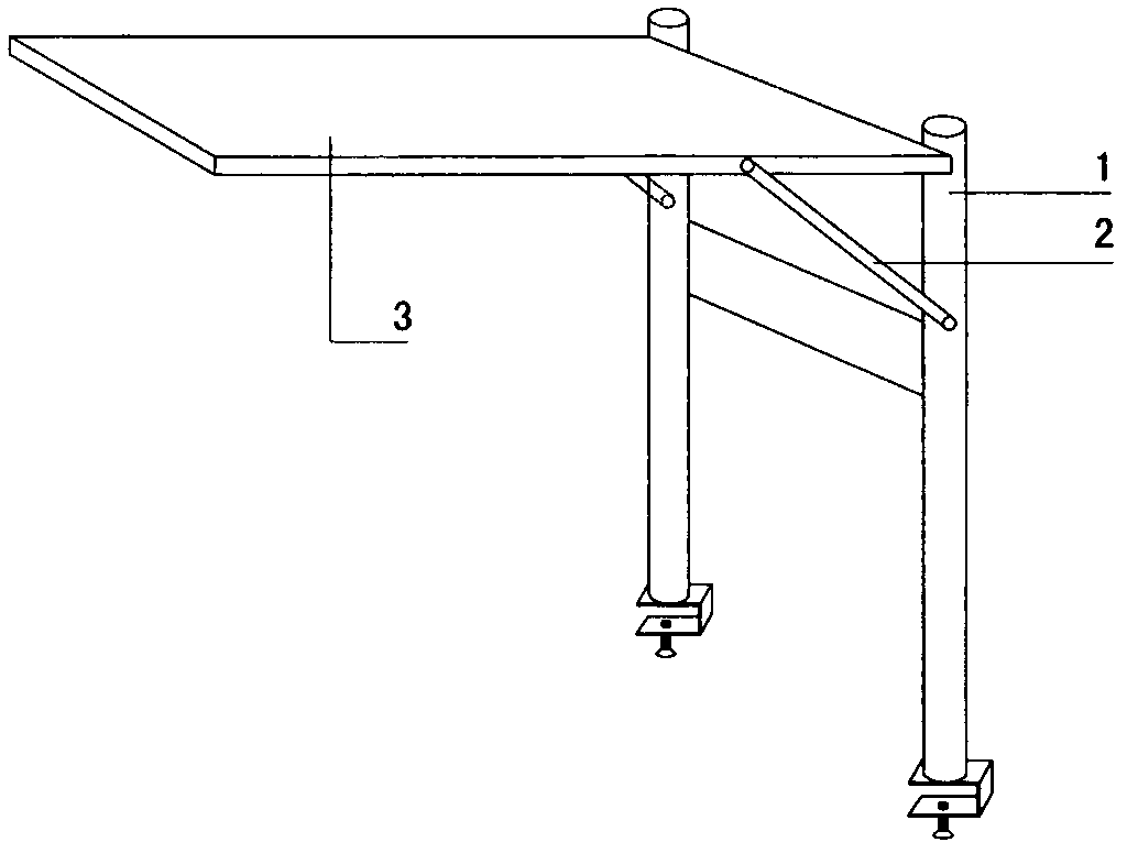 Novel bed computer desk