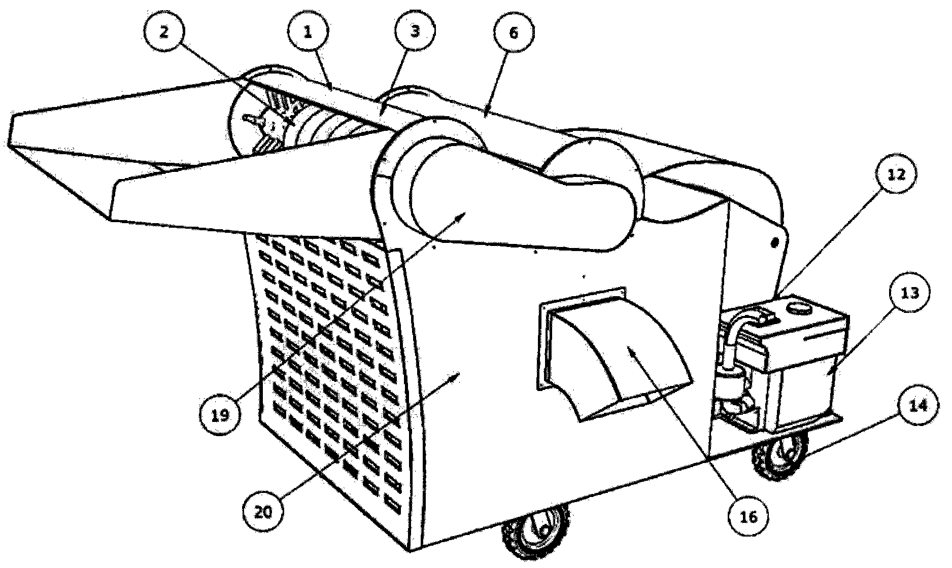 Small and medium-sized agricultural green pea pod picking machine