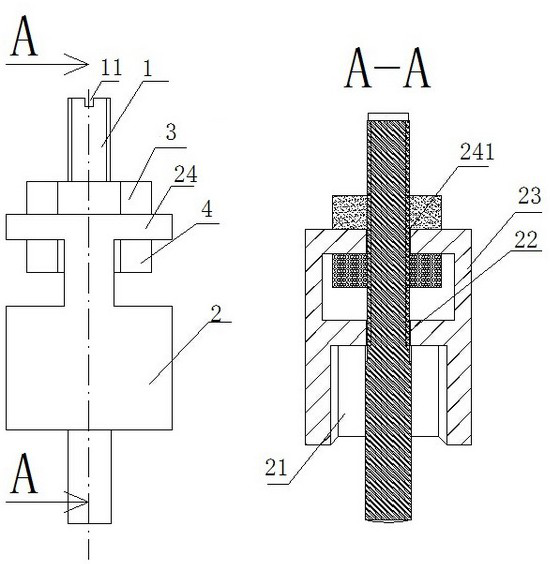 A fixture and compensation method for avoiding extrusion scratches of sealing rubber rings and retaining rings