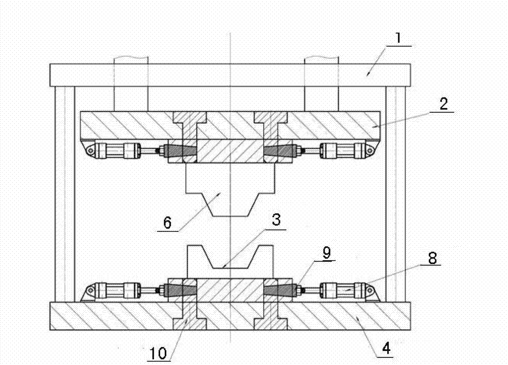 Quick die replacement mechanism for low pressure casting machine