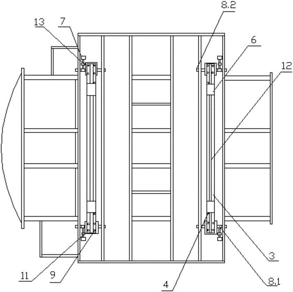 Automatic adjustable automobile wind tunnel testing platform with function of interference elimination