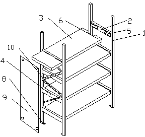 Goods shelf easy to splice