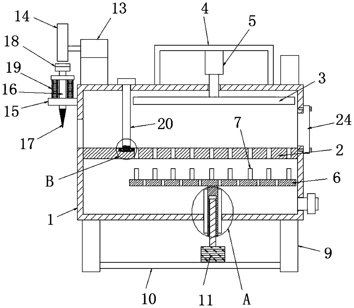 Intelligent filter press for treating sludge produced during seawater desalination