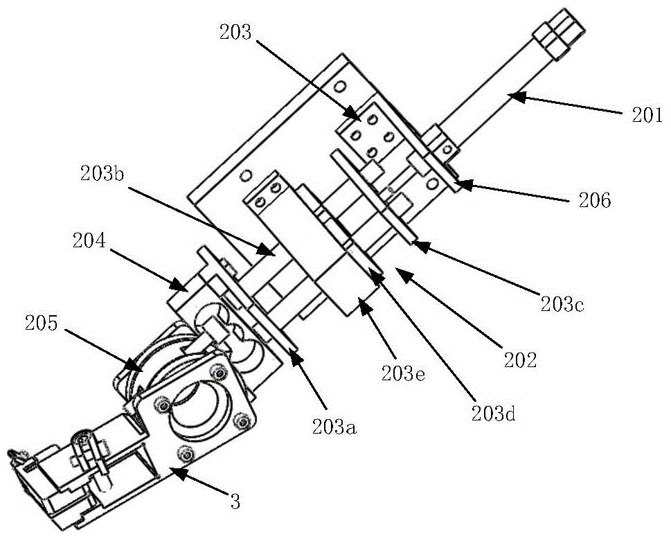 Fiber and lithium niobate wafer pneumatic pressurized grinding mechanism and grinding method