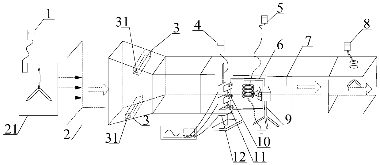 Device and method for detecting surface dirt morphology of insulating material in haze environment