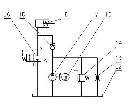 Hydraulic control system used in underground steering drilling tool