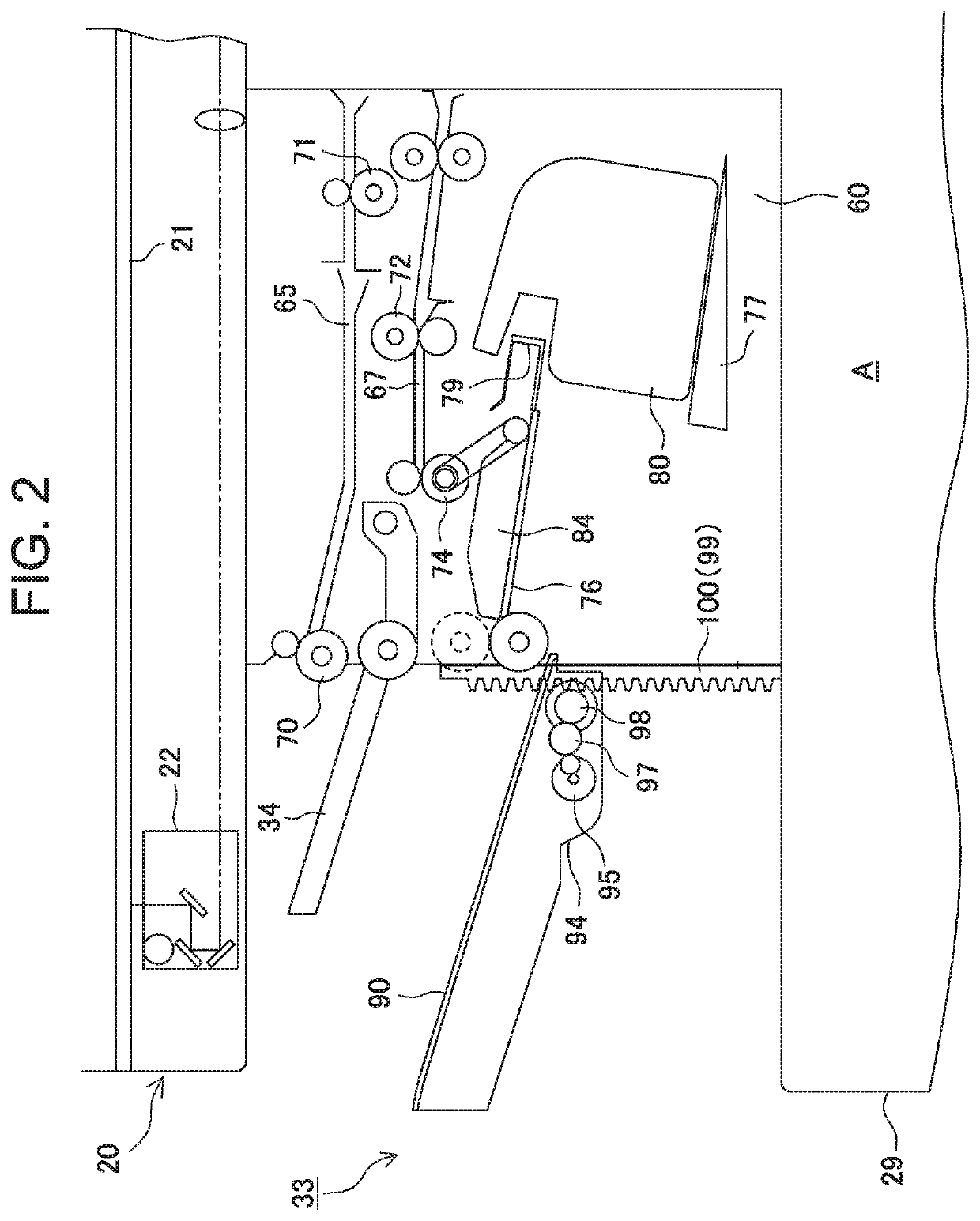 Apparatus for processing sheets and apparatus for forming images provided with the apparatus