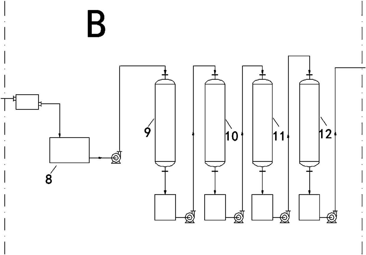 Method and device for extracting xylose from viscose fiber waste