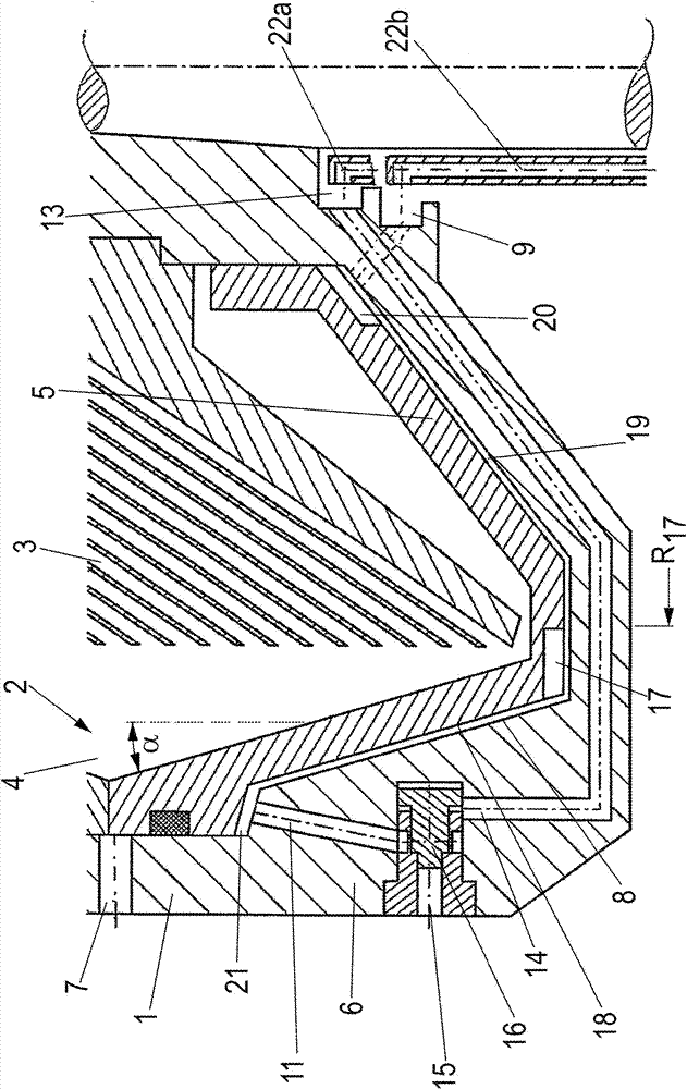 Centrifugal separator with self-draining centrifugal bowl