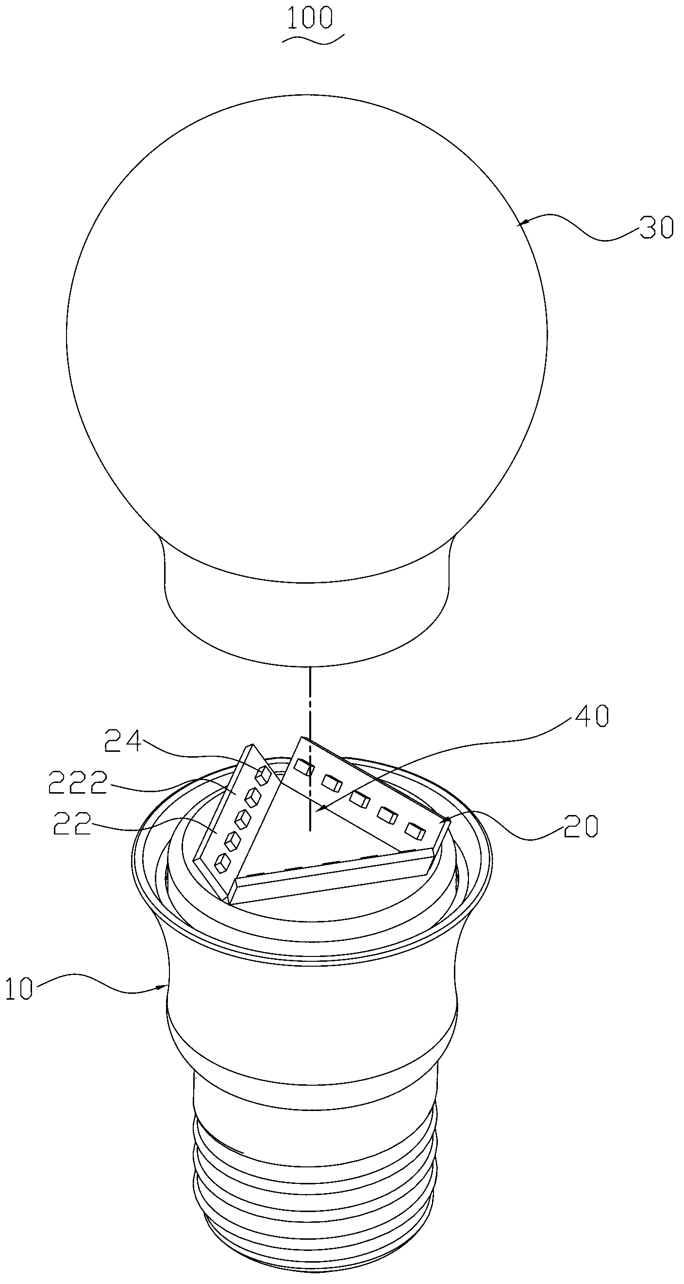 Light emitting diode (LED) bulb